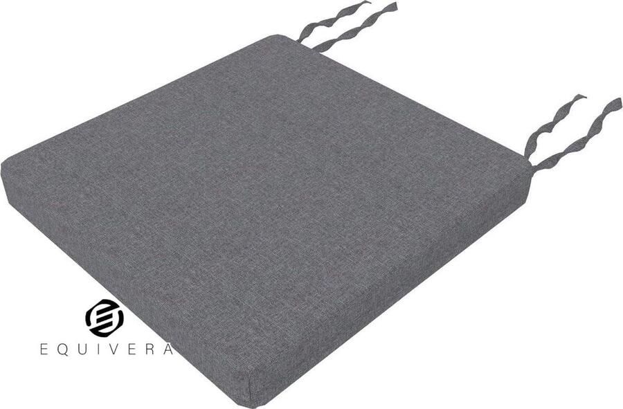 Equivera Tuinbankkussen Eetbank Zitkussen Antraciet Geschikt voor Binnen & Buiten
