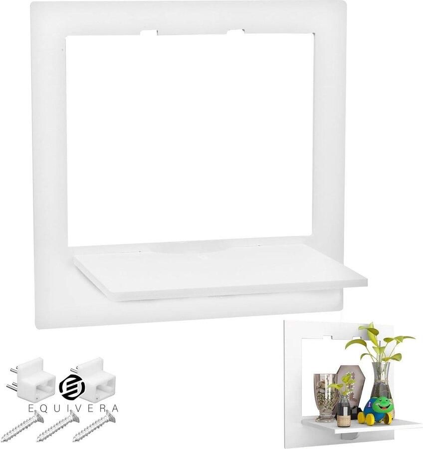 Equivera Wandrek wit hangplank wandplank hangplank wandplank wit kleine wandplanken voor muren wandconsole wandplank plank muur voor slaapkamer keukenrek woonkamer badkamer decoratie