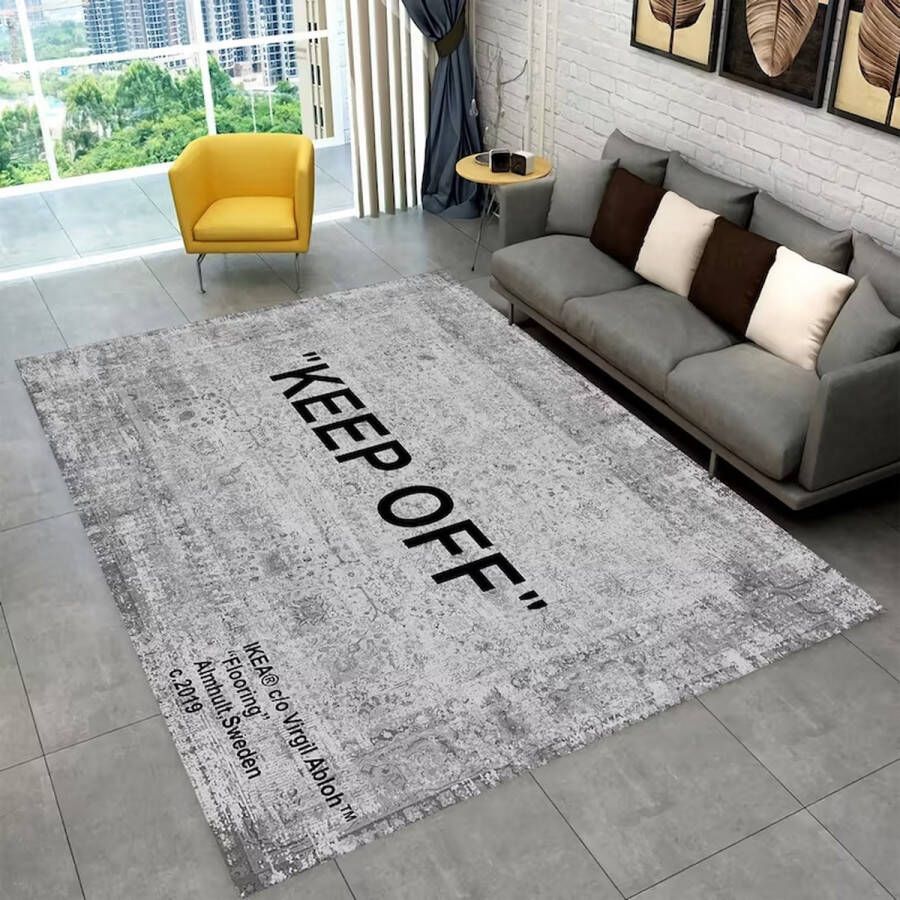 Era Huisdecoratie Blijf Af Tapijt Klassiek tapijt Populair Tapijt Cadeau Voor Hem Woondecoratie Modern tapijt Blijf Af Patroon Tapijt Speciale Tapijt Woonkamer Tapijt Antislip Tapijt Keep Off Rug 100x150 cm