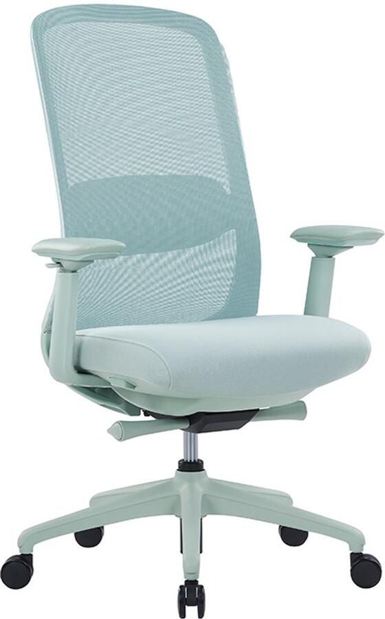 Ergofy Ergonomische bureaustoel Comfort – Groen 4D armleggers Mesh netrug
