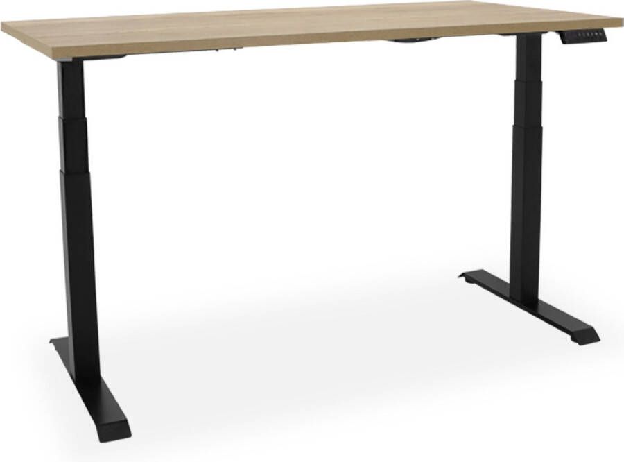 Officetopper Elektrisch zit-sta bureau Essential NPR 140x80cm halifax zwart