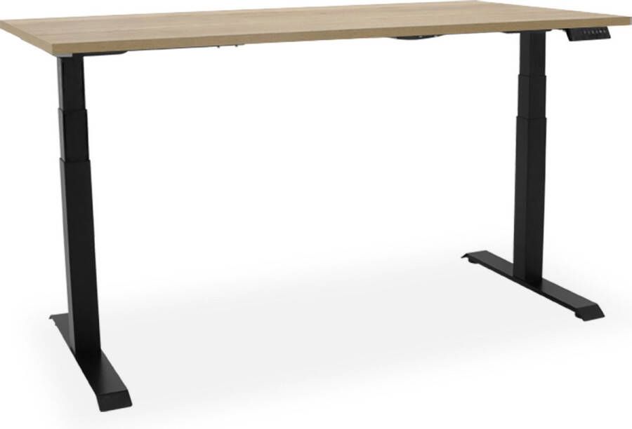 Officetopper Elektrisch zit-sta bureau Essential NPR 160x80cm -halifax zwart
