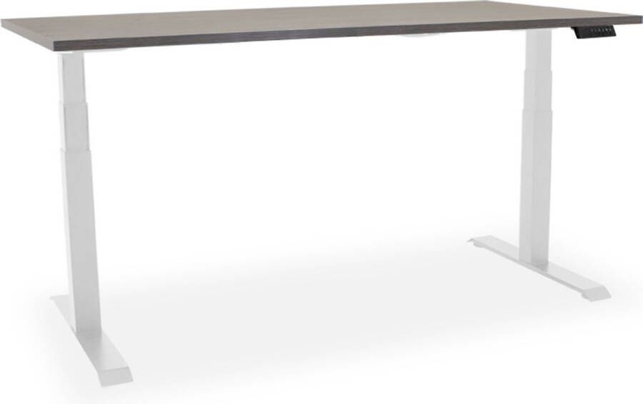 Ergofy Essential elektrisch zit-sta bureau 180x80cm -dark oak wit