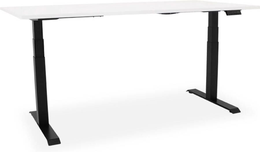 Officetopper Elektrisch zit-sta bureau Essential NPR 200x80cm wit zwart