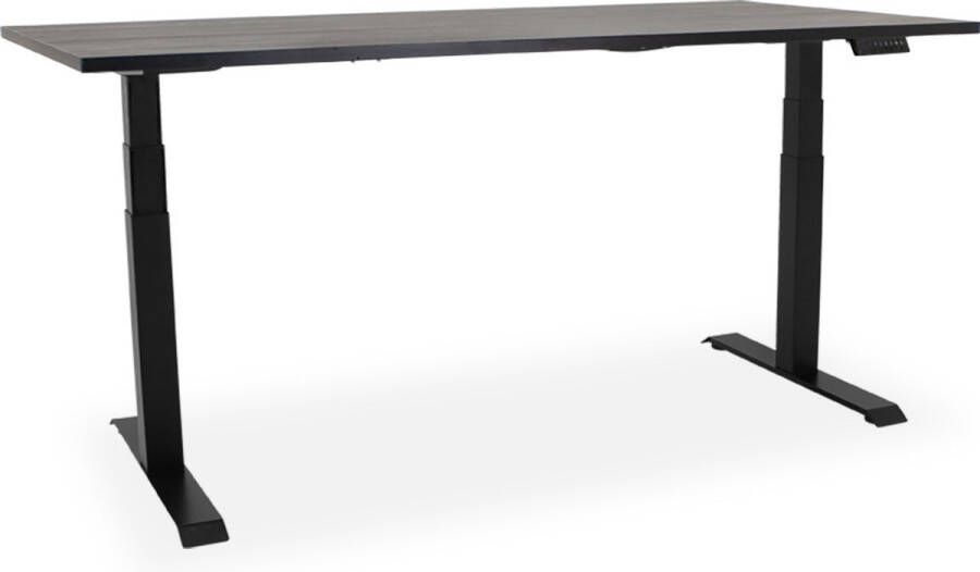 Officetopper Elektrisch zit-sta bureau Essential NPR 200x80cm zwart zwart