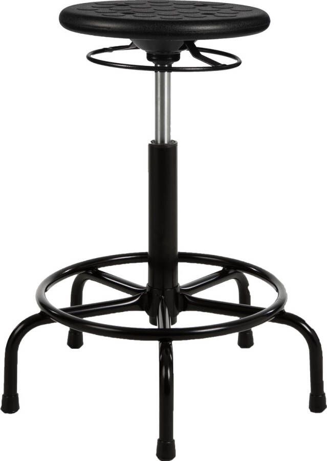 Ergofy Hoge Tabouret Kruk Met Spinvoet (PUR) Met Vloerdoppen