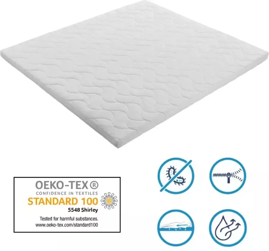 Ergoline Topper 90x200 9cm dik HR Koudschuim Bamboo Hoes
