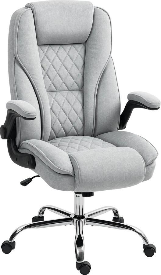 Ergonomische Bureastoel Paco Goederen Ergonomsiche bureaustoel In hoogte verstelbaar draaistoel Stabiel Duurzaam Grijs Office chair Gamingstoel - Foto 2