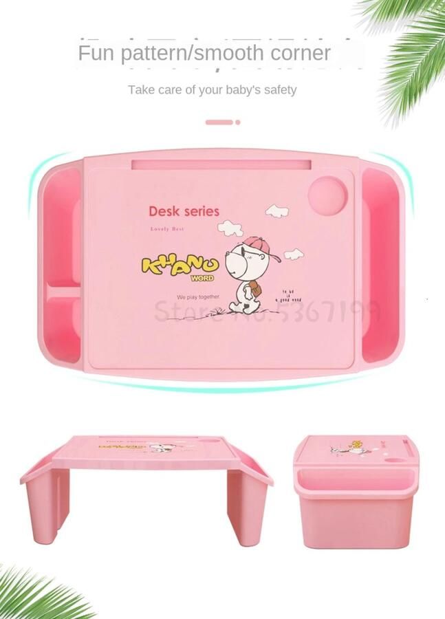 Erizon Schoottafel Bedtafel Multi-Functionele Eettafel -kindertafel voor Studie -ontbijt op bed tafel