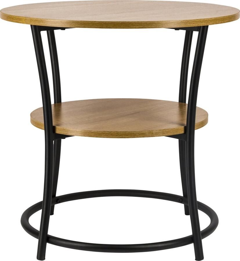 Erro Bijzettafel Rond Ø55 x H55cm zwart bruin