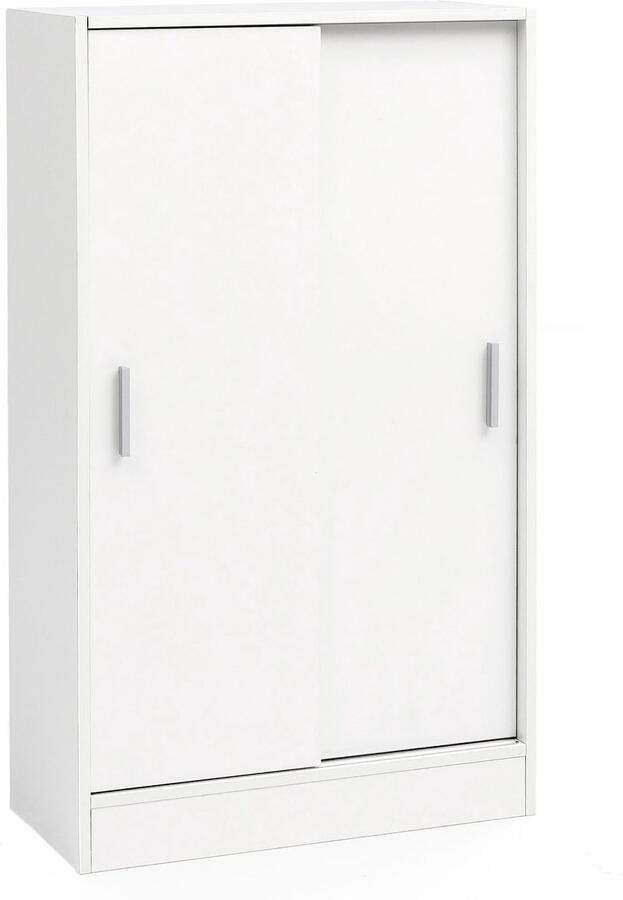 Ervesto archiefkast WL5.817 hout 60 x 107 5 x 28 5 cm wit Multifunctionele kast ontwerpen Kantoor kast Modern Ladenkast Halmeubels Dressoir op de gang Kleine opbergkast - Foto 2