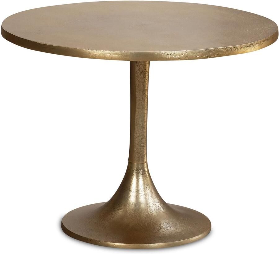 Wohnling salontafel metaal goud 60x60x46 5 cm salontafel aluminium design woonkamertafel rond kleine salontafel modern bijzettafel woonkamer
