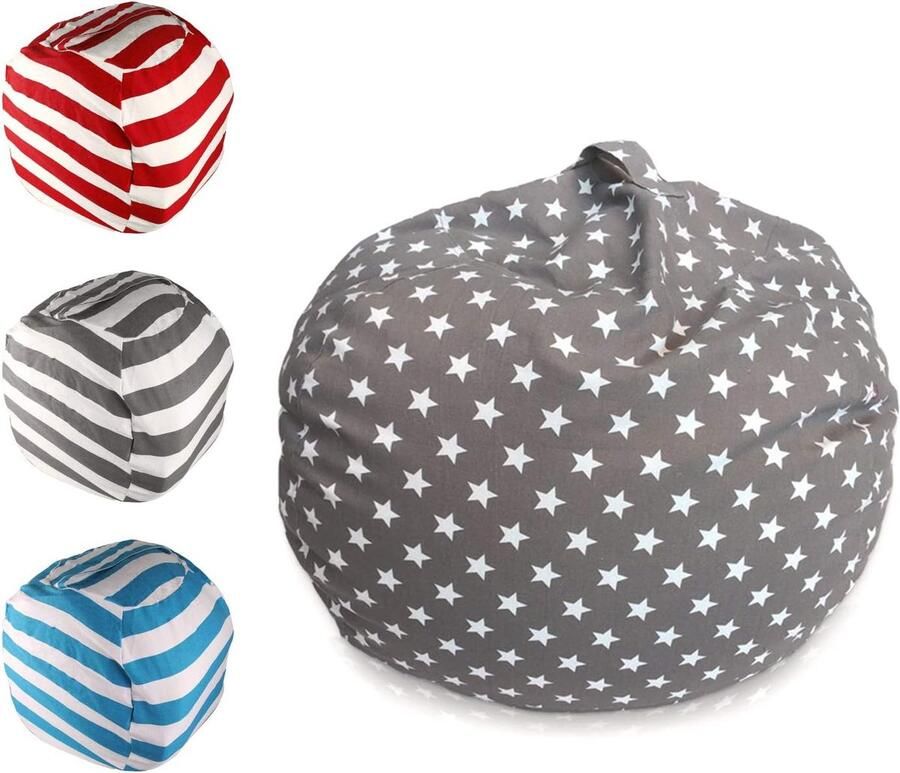 Esportic Speelgoed Opbergzak Zitzak Knuffel Opbergzak met Rits 60cm