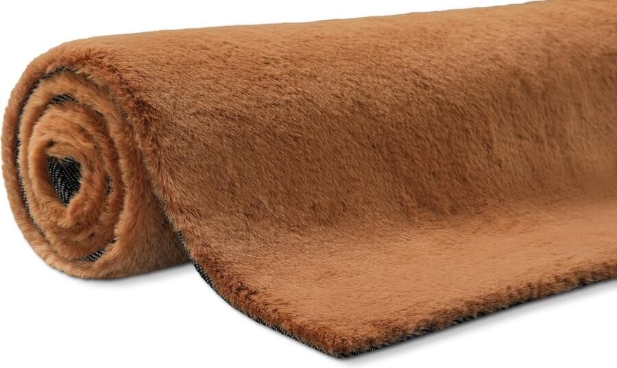 Esprit Alice Hoogpolig vloerkleed Koperrood 60x90