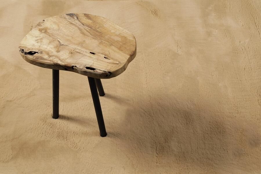 Esprit Alice Hoogpolig vloerkleed 200x200 Karamel beige