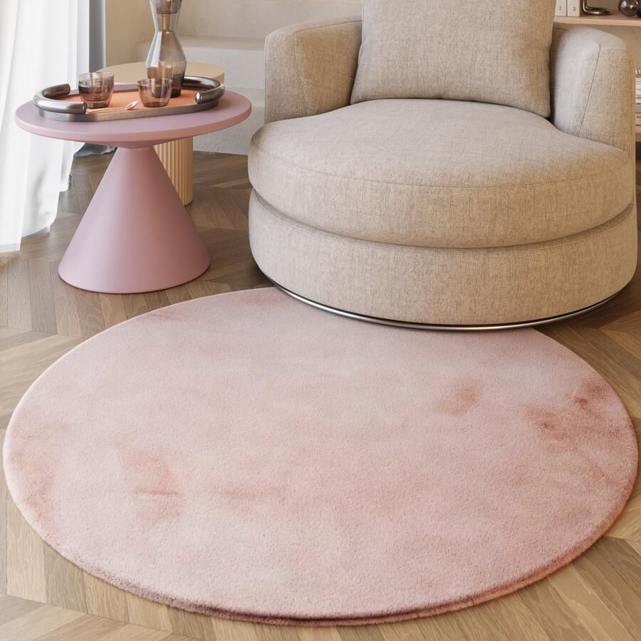 Esprit Alice Hoogpolig vloerkleed lichtroze 70x140 - Foto 2