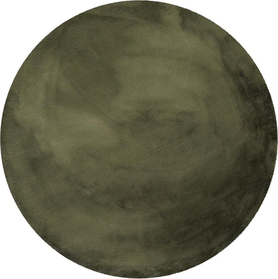 Esprit Alice Hoogpolig vloerkleed Olijfgroen