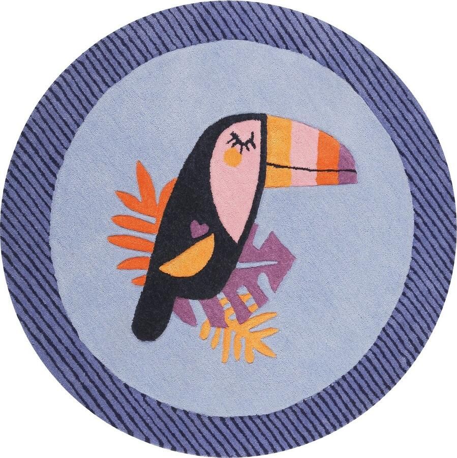 Esprit E-Toucan Kinder vloerkleed 100 cm rd. blauw