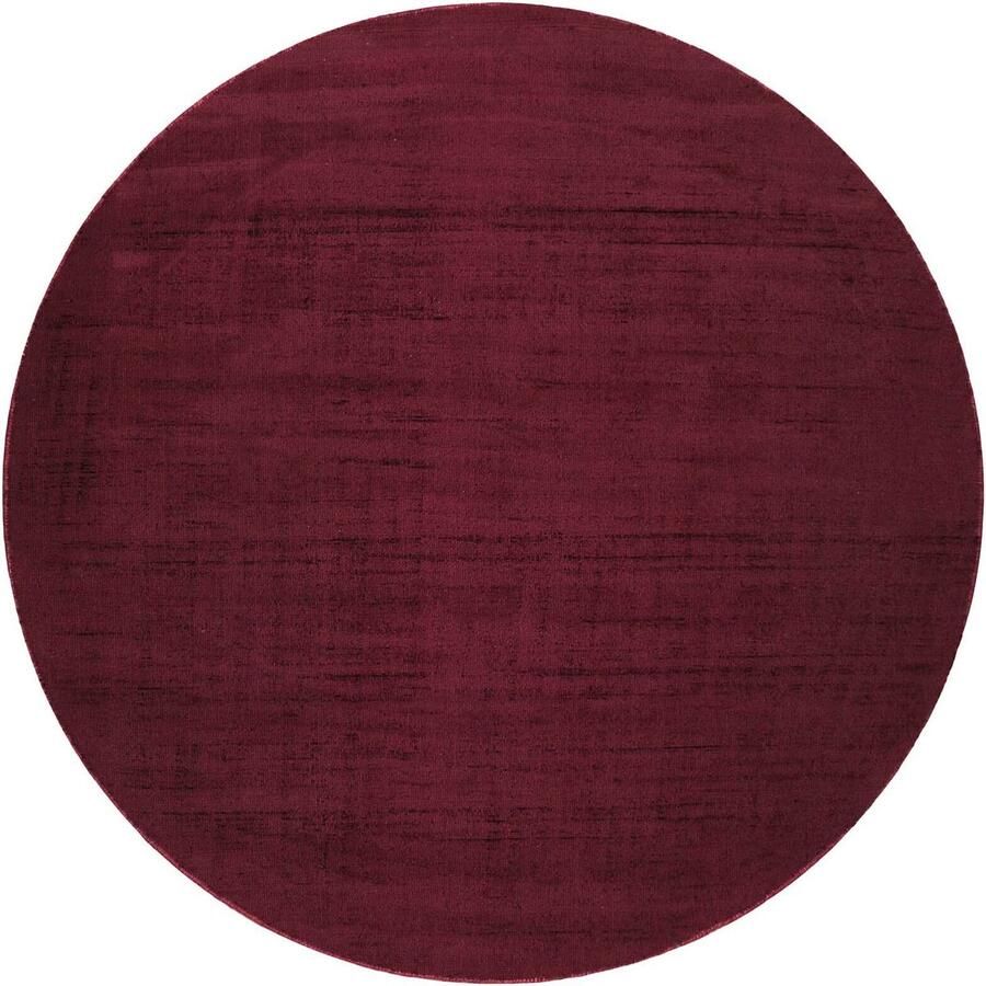 Esprit Gil Laagpolig vloerkleed 200 cm rond Bordeauxrood