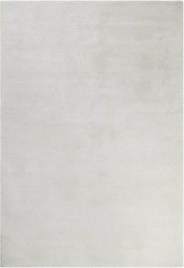Esprit #loft Hoogpolig vloerkleed 80x150 cm lichtgrijze crème