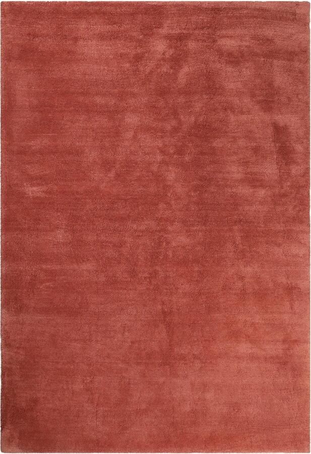 Esprit #loft Hoogpolig vloerkleed 70x140 cm baksteenrood