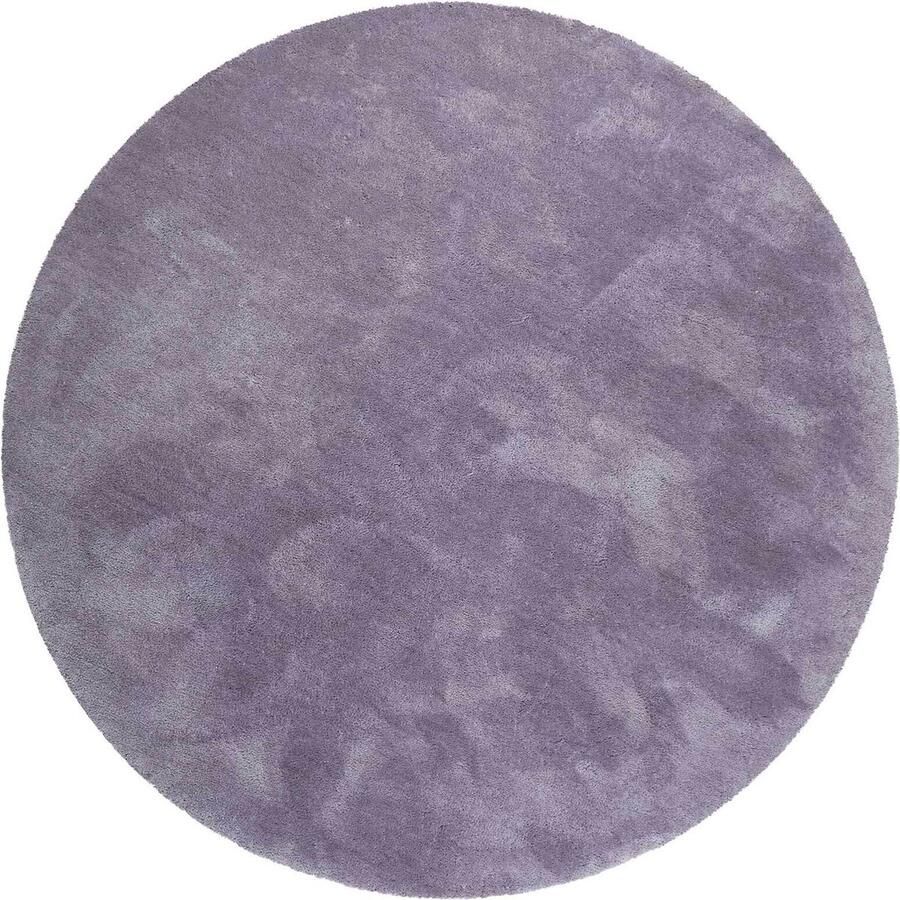 Esprit #relaxx Hoogpolig vloerkleed 200 x 200 cm rond violet
