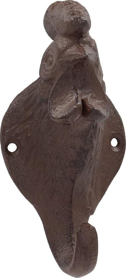 Esschert Design Gietijzeren kapstokhaak kip haan donkerbruin van