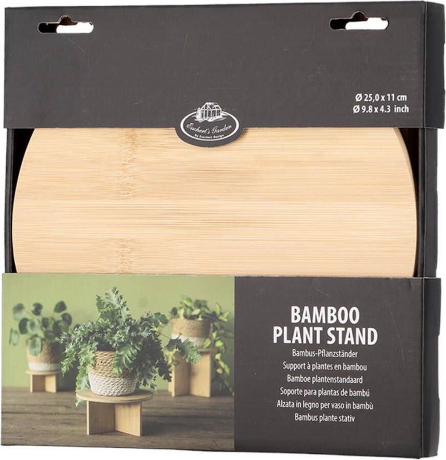 Esschert Design Plantentafeltje bamboe M dia25x11cm