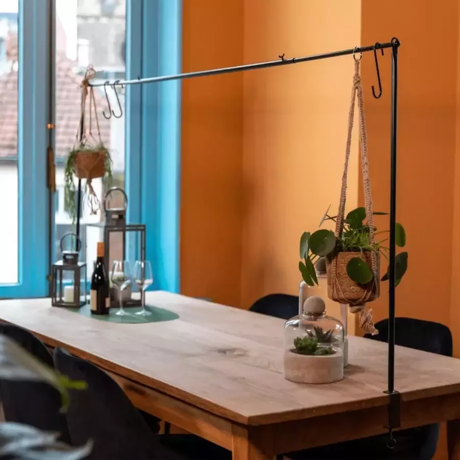 Esschert Design Tafeldecoratieklem zwart hoogte 110cm breedte verstelbaar van 117 210cm - Foto 2