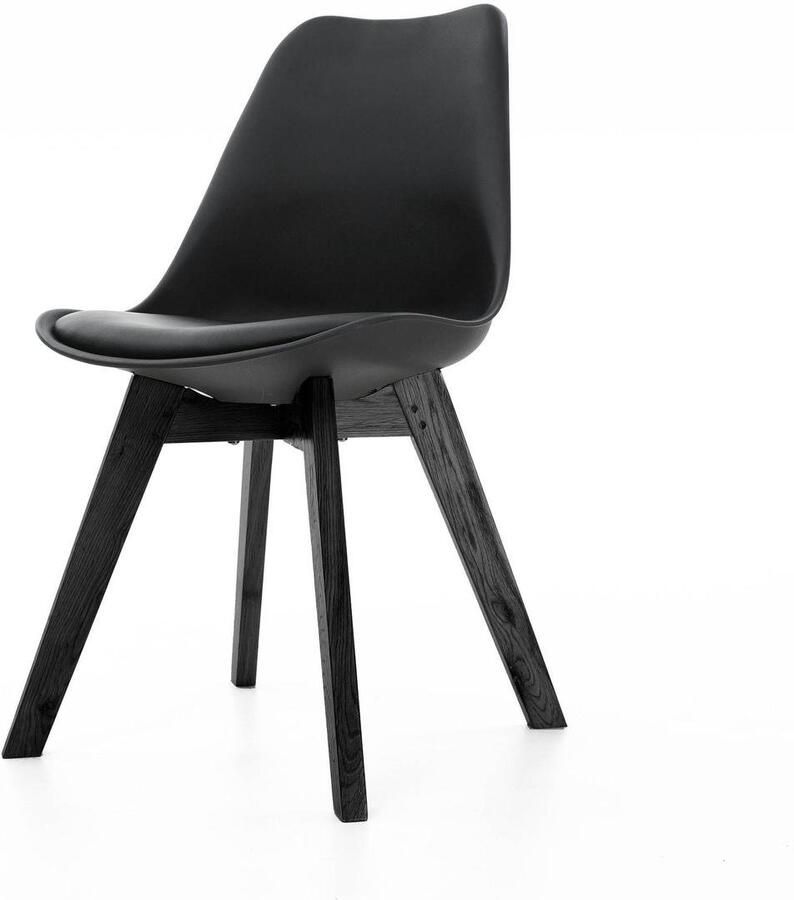 Essence Madera eetkamerstoel zwart onderstel Set van 4