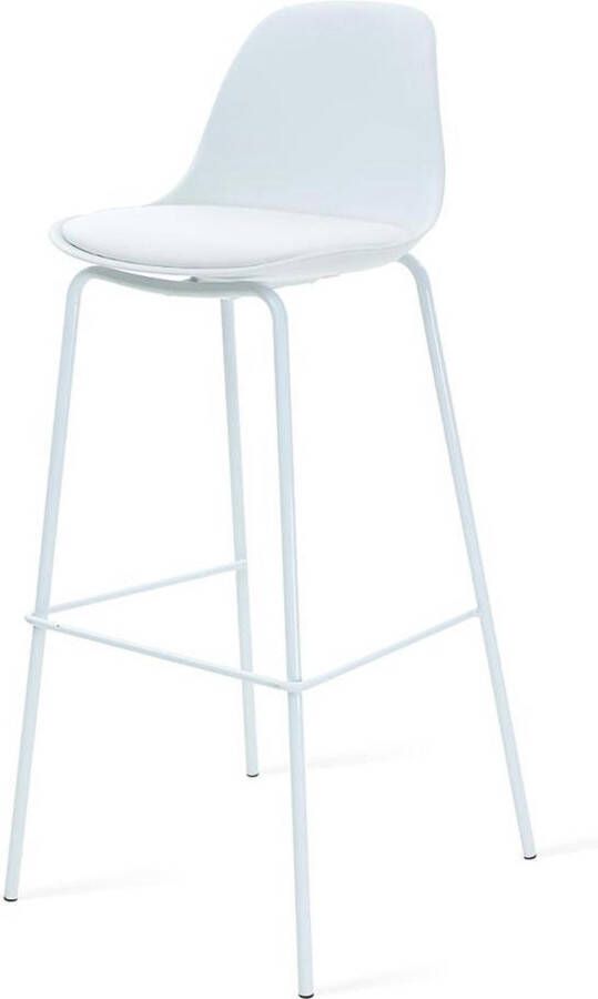 Essence Ferro barkruk wit onderstel 75 cm - Foto 2