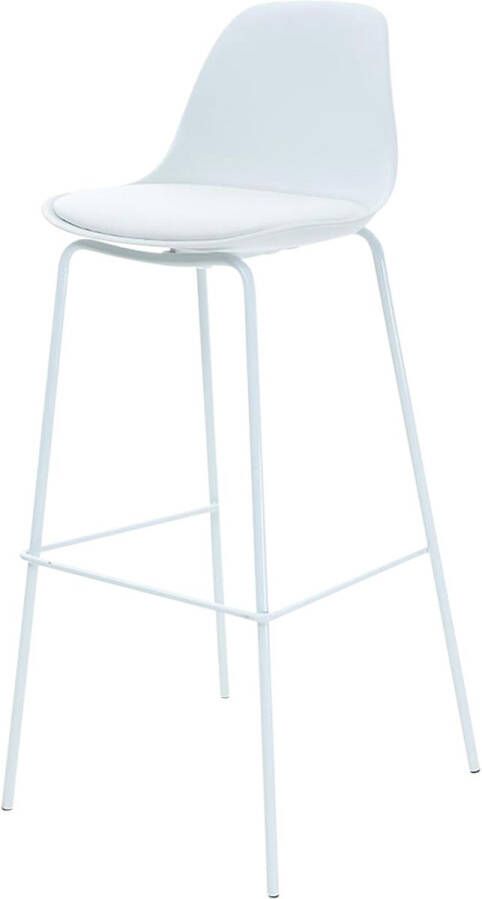 Essence Ferro barkruk wit onderstel 75 cm