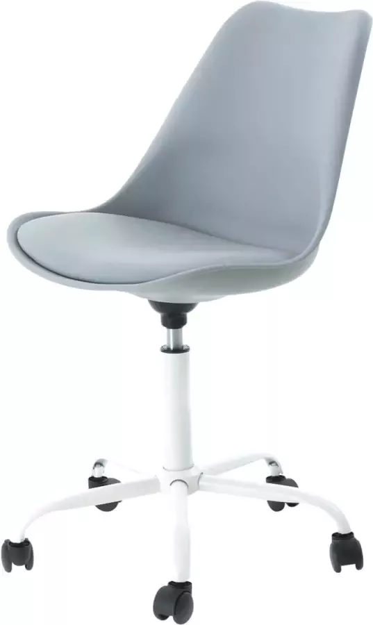 Essence Kontar bureaustoel lichtgrijs wit onderstel - Foto 1