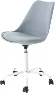 Essence Kontar bureaustoel lichtgrijs wit onderstel
