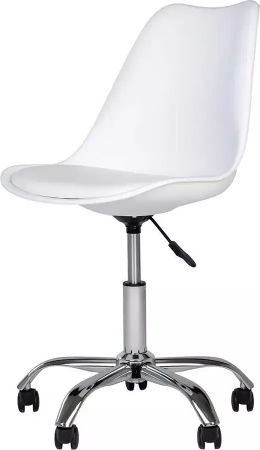 Essence Mieke bureaustoel wit met zitkussen - Foto 1