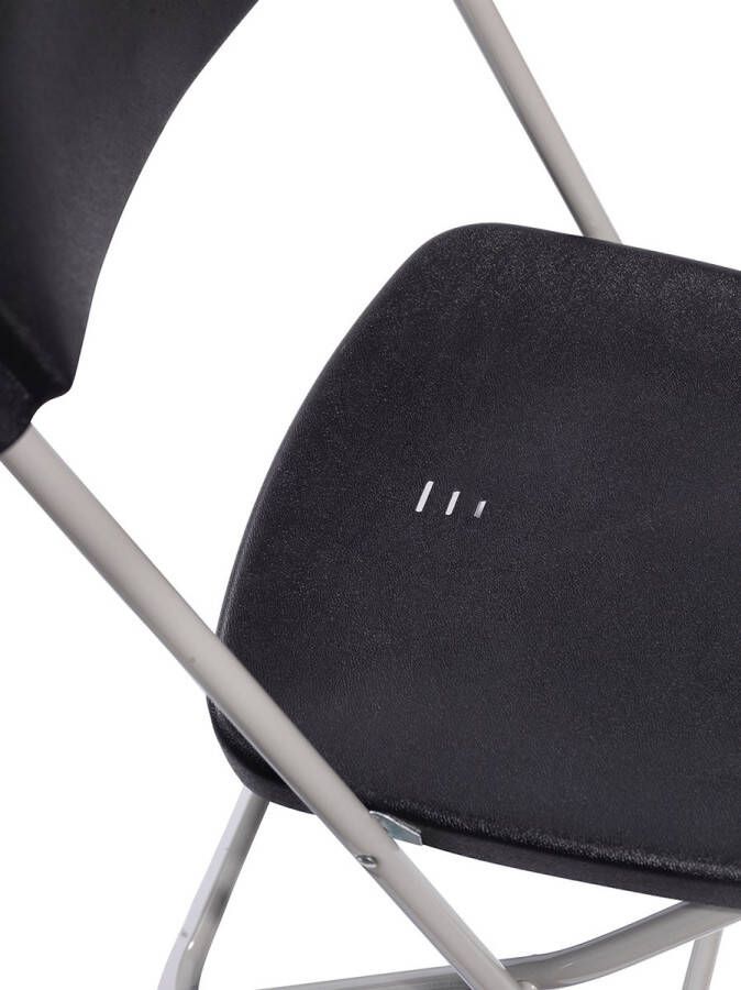 Essentials Budget Klapstoel grijs zwart Inklapbaar en stapelbaar SET VAN 7