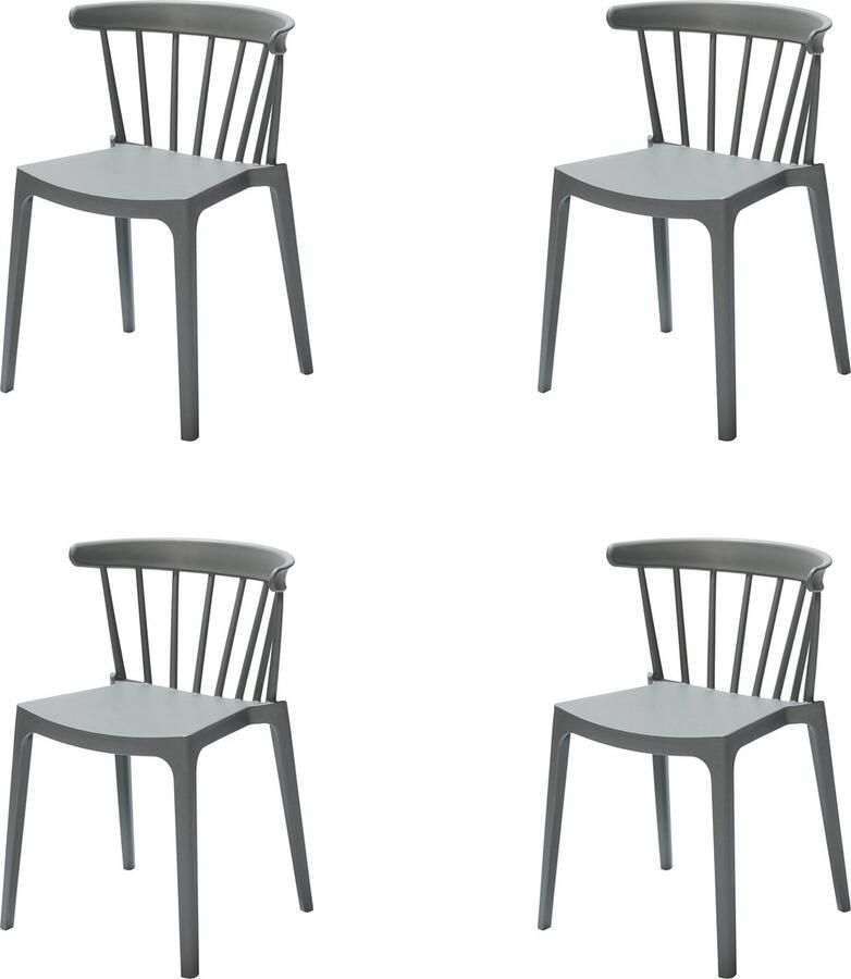 Essentials Windson Stapelstoel Groen SET VAN 4