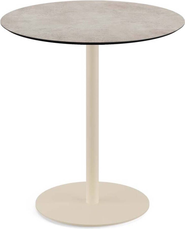 Essentials Urban Terrastafel Zand Frame + Moonstone HPL 70 cm 130031370