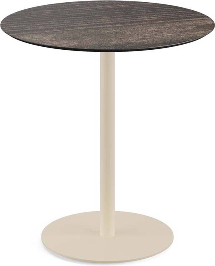 Essentials Urban Terrastafel Zand Frame + Riverwashed Wood HPL 70 cm 130031470