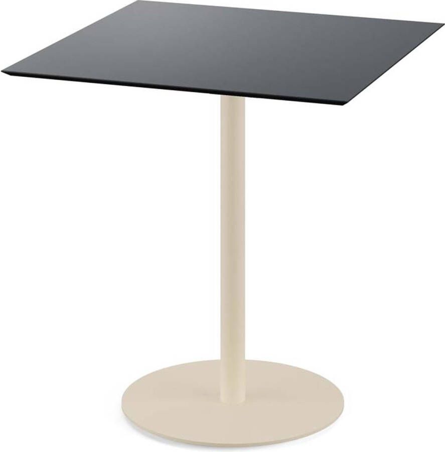 Essentials Urban Terrastafel Zand Frame + Zwart HPL 70x70 cm 130031077