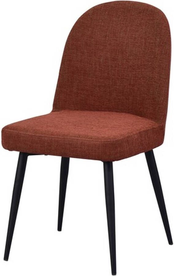 Essentials Vinny eetkamerstoel Antraciet Roest-Bruin