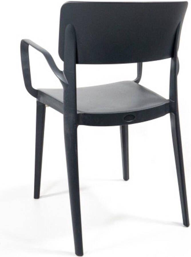 Huismerk Essentials Wing fauteuil antraciet set van 6 stapelstoel Plastic 5092 - Foto 2