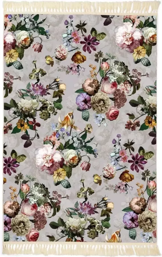 Essenza Fleur Vloerkleed Grijs 120x180 cm