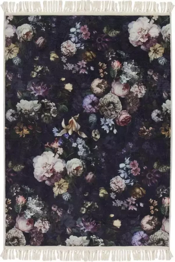 Essenza Fleur Vloerkleed Nachtblauw 120x180 cm