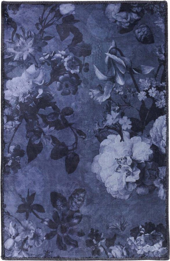 Essenza Flora Vloerkleed Nightblue 60 x 90 cm