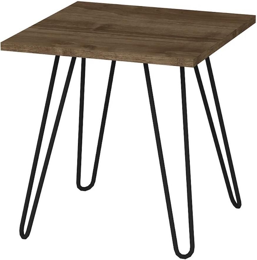 ESTE Home Bijzettafel 45x46 8x45 cm – Metalen Poten – Modern & Stabiel – Compact Formaat