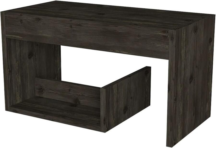 ESTE Home Bijzettafel Bruin – Multifunctioneel Nachtkastje – Sidetable – Kleine Tafel voor Woonkamer of Slaapkamer – Modern & Compact – 35x60x29 5 cm