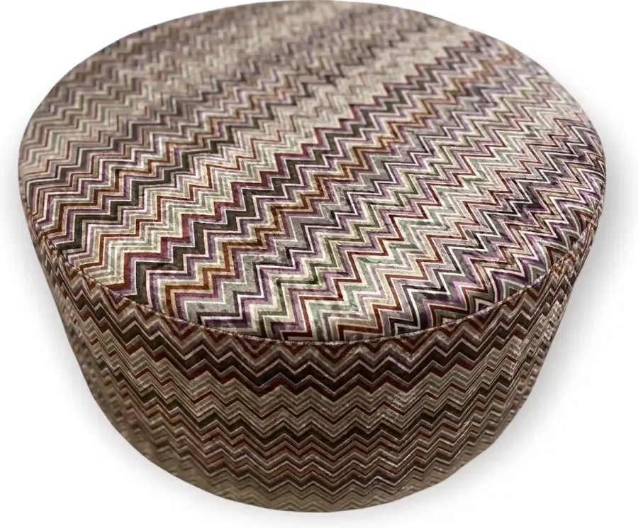 Estilo Custom Poef rond breed kleur twist stof twist