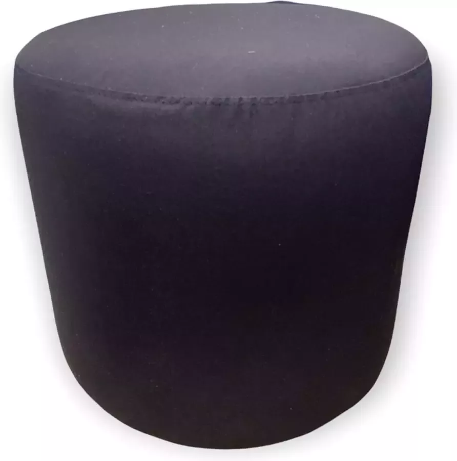 Estilo Custom Poef rond kleur blauw stof cartenza