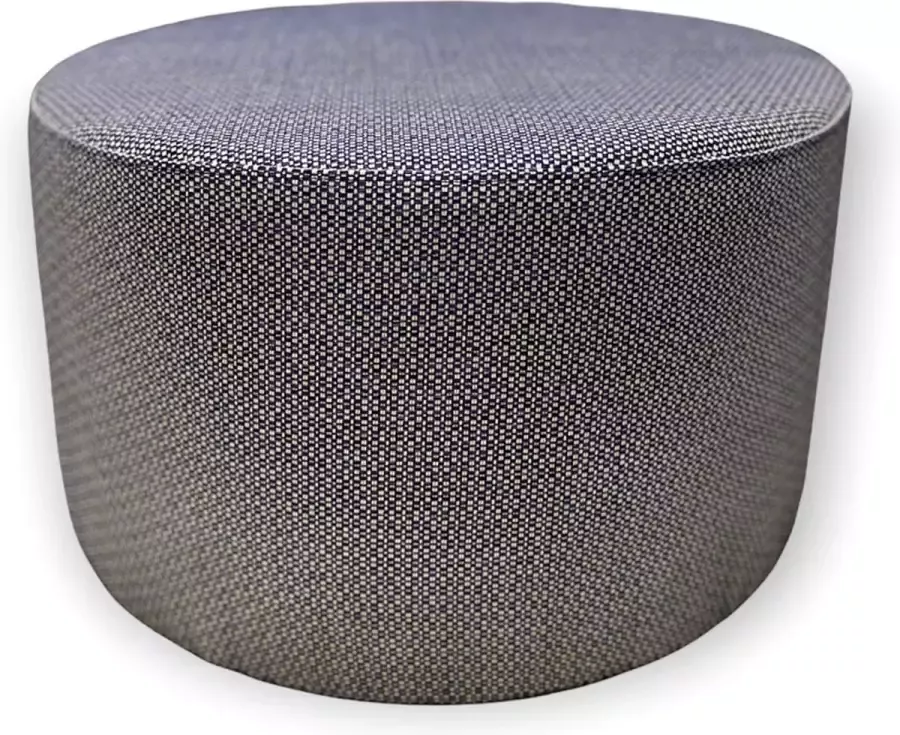 Estilo Custom Poef rond kleur blauw wit stof fontelina